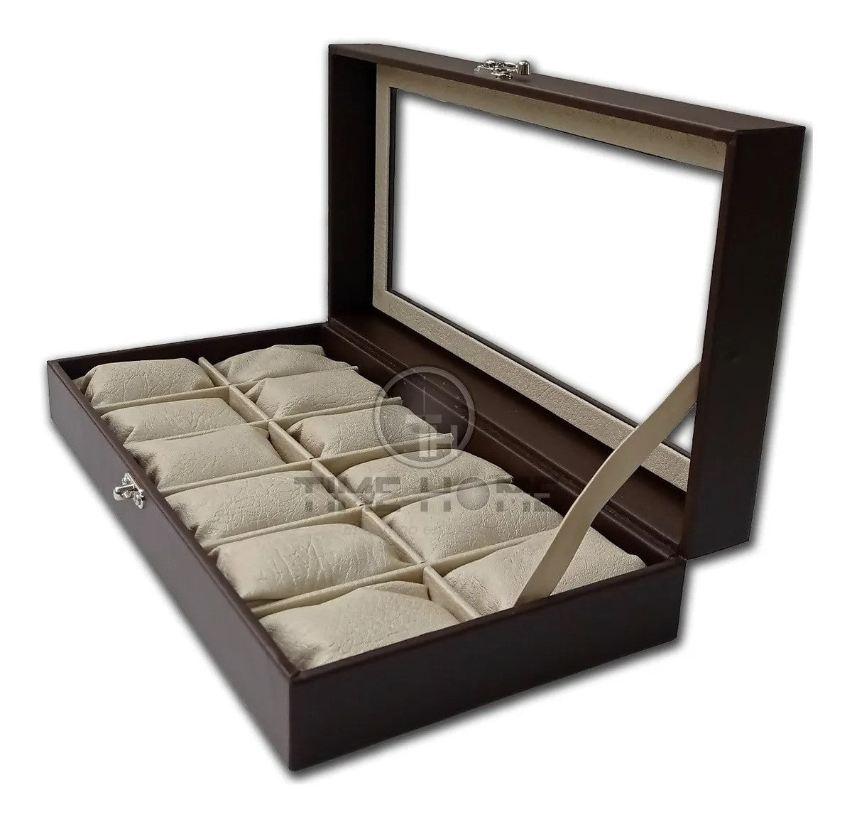 Estuche organizador de lujo para relojes - 12 puestos