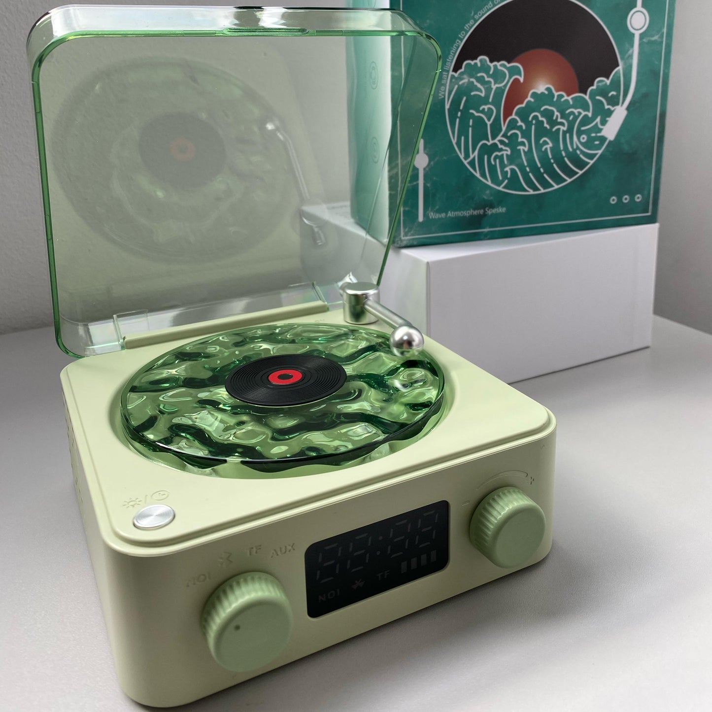 Altavoz Tocadiscos con Luz y Bluetooth