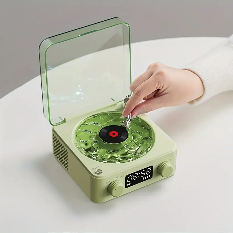 Altavoz Tocadiscos con Luz y Bluetooth