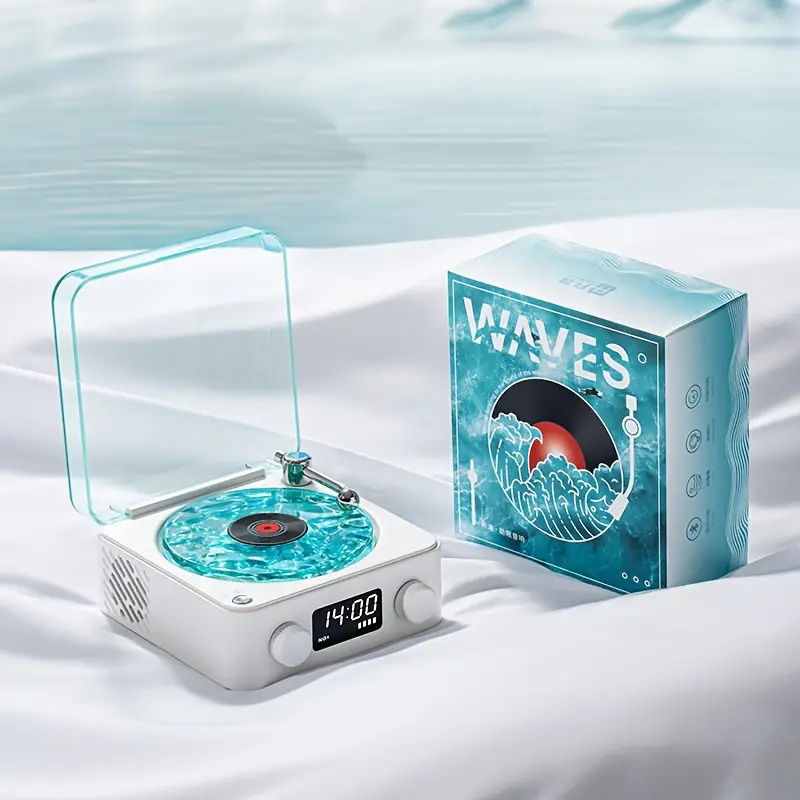 Altavoz Tocadiscos con Luz y Bluetooth