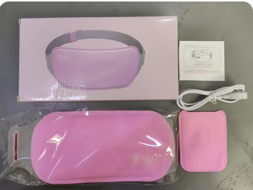 Cinturón masajeador térmico alivio cólicos menstruales