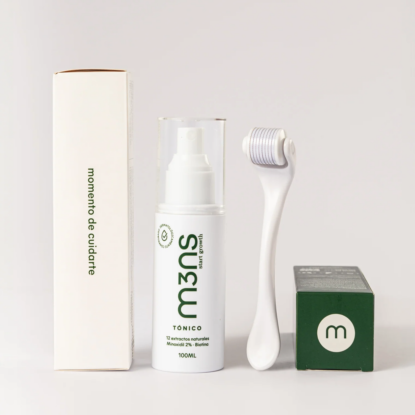 Combo Tónico Crecimiento + Derma Roller | Barba & Cabello Pro+